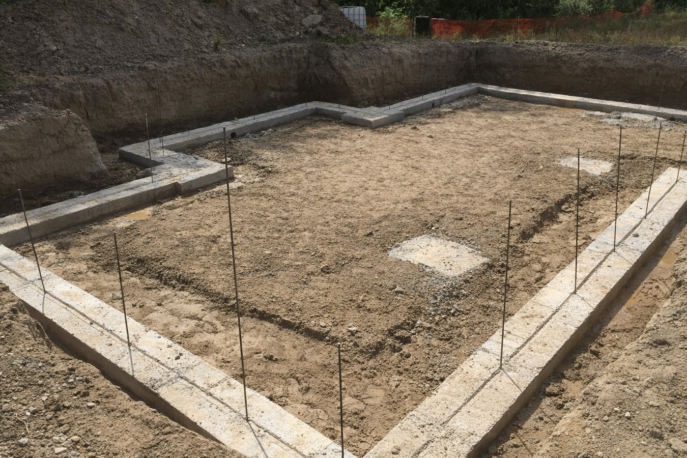 Concrete footings